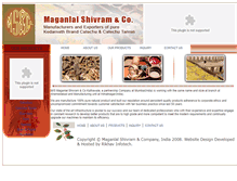 Tablet Screenshot of maganlalshivram.in